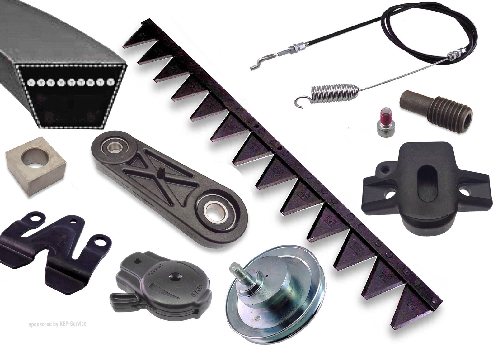 ALKO BM 660 III Messer Mitnehmer Keilriemen Pleuel Ersatzteile