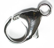 25020 - 11 MM KARABINER MIT FESTER ÖSE AUS 925er SILBER