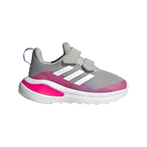 adidas FortaRun Double Strap Baby - grau/weiß/pink