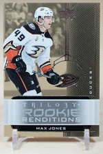 Max Jones 19-20 UD Trilogy Hockey Rookie Renditions RR-36 Anaheim Ducks
