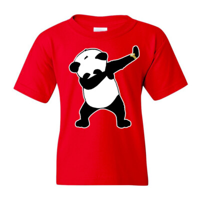   Dabbing Panda Life Youth Kids T shirt Cute Funny Panda dance just dab Party