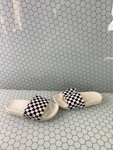 van checkered sandals