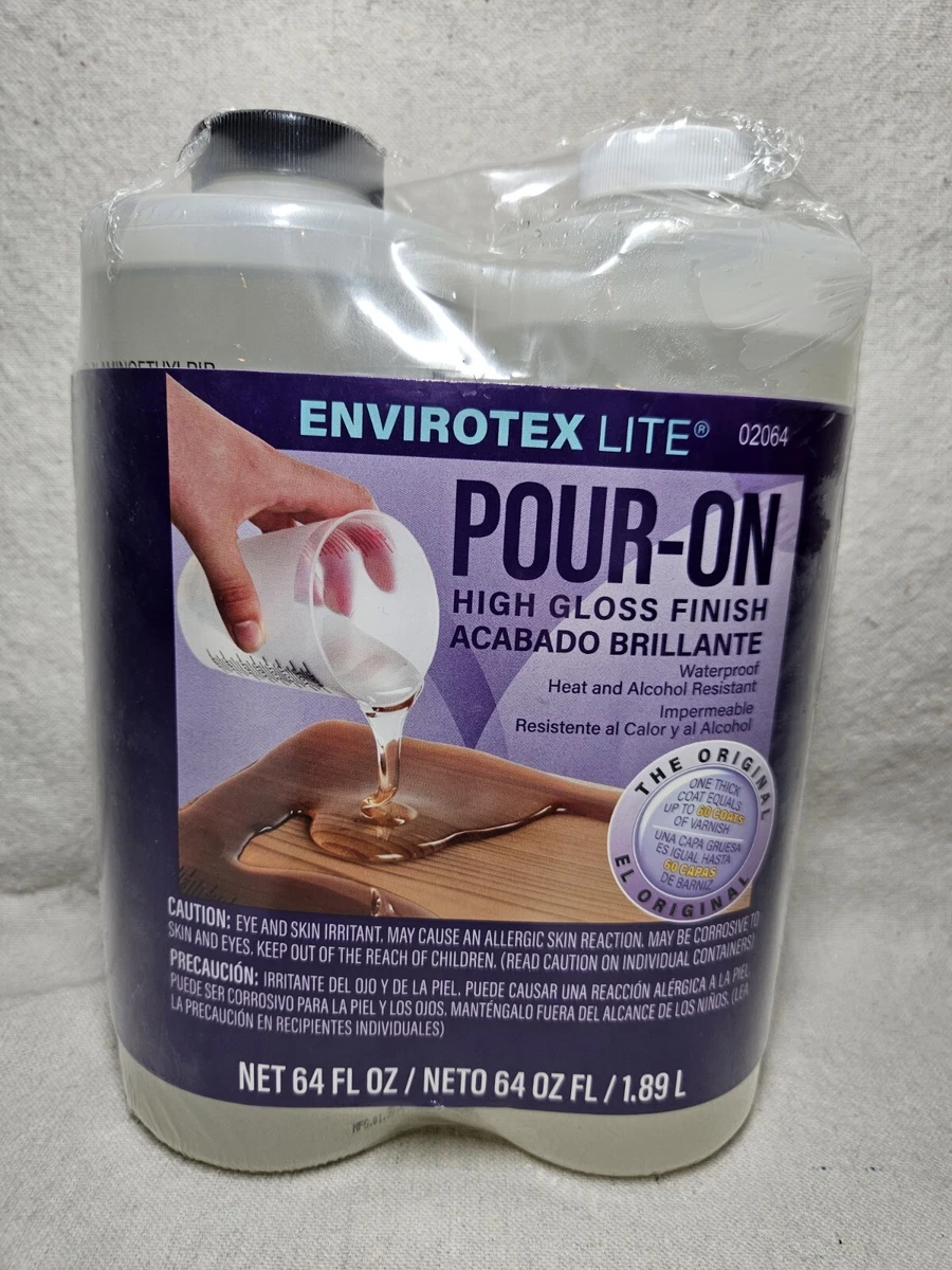 High Gloss Finish Pour On Kit 64Oz Envirotex Lite Kit 64oz. Epoxy Resin NEW  US