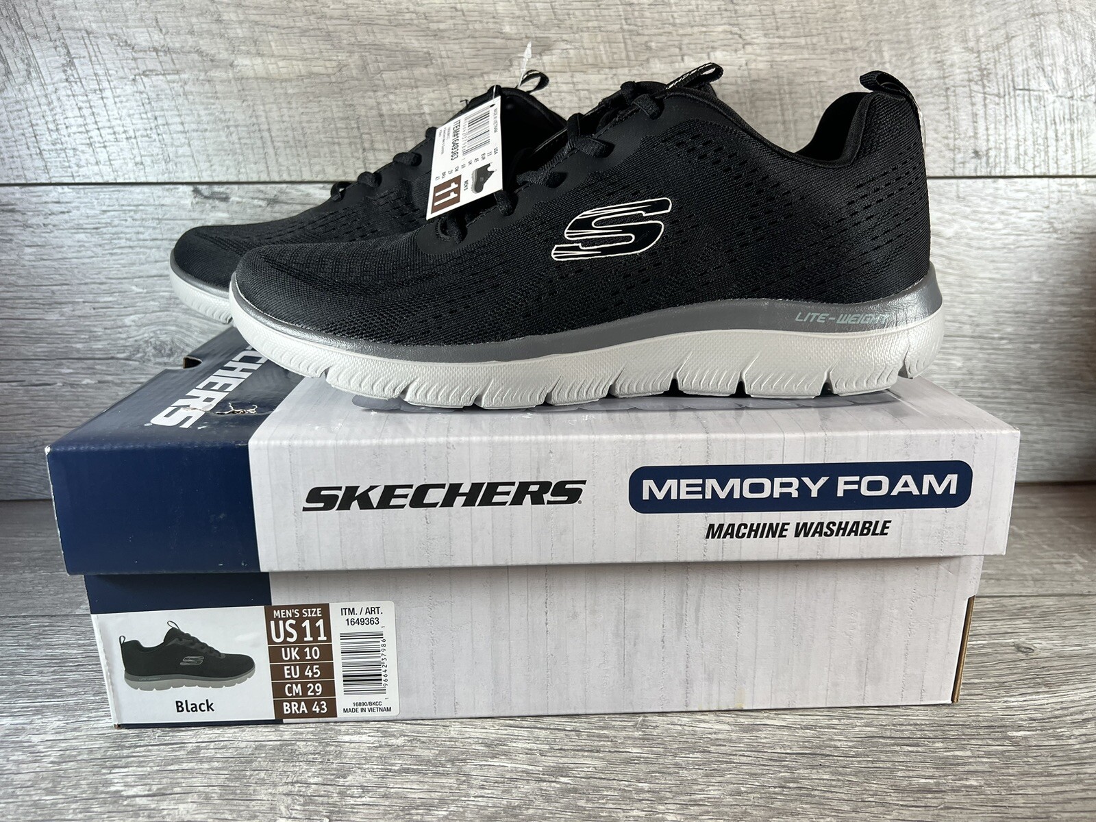 Skechers Men's Summit Memory Foam Breathable Running Lightweight Shoes | Size 11