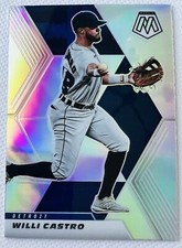 2021 Panini Mosaic Baseball Willi Castro Holo Prizm SP Card #158 Mint+