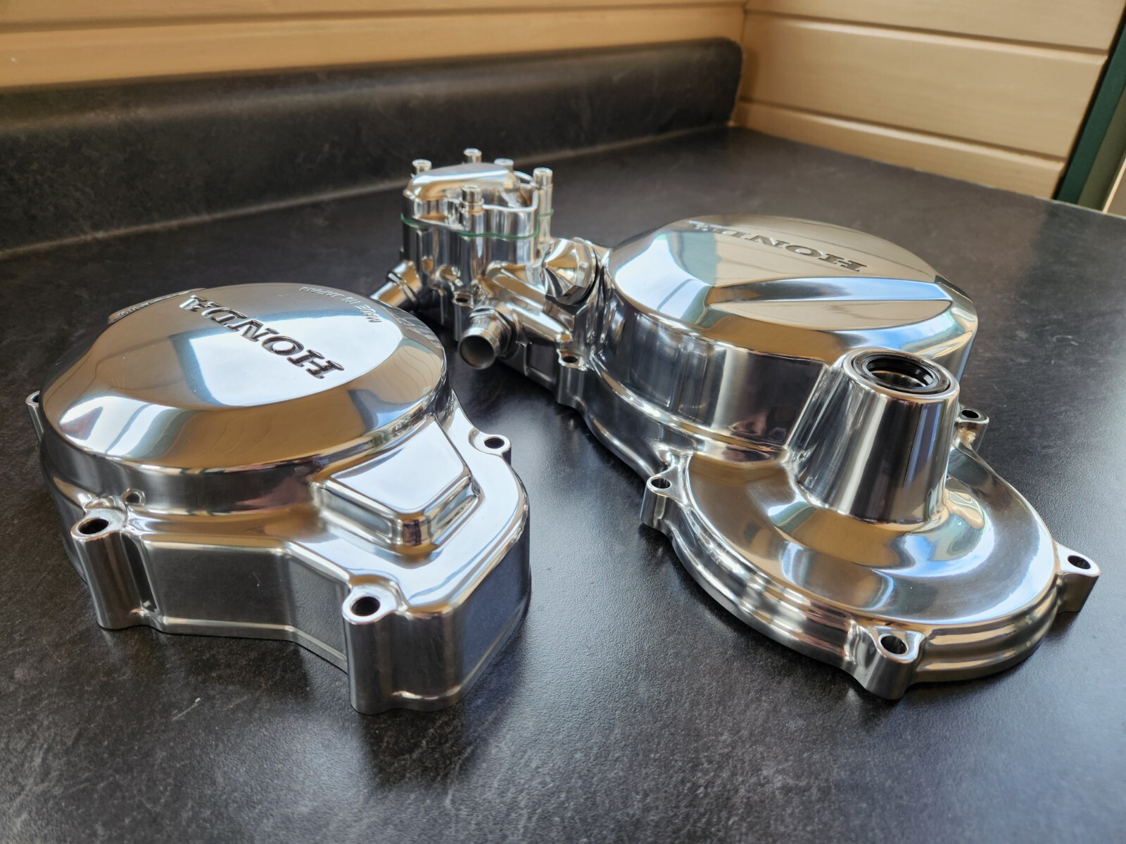 Honda TRX250R Clutch & Stator Cover Set Polished OEM 8889 Only eBay