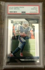 Sony Michel RC 2018 Panini Prizm Running Pose Card#211 PSA10!Patriots RB RC-V2