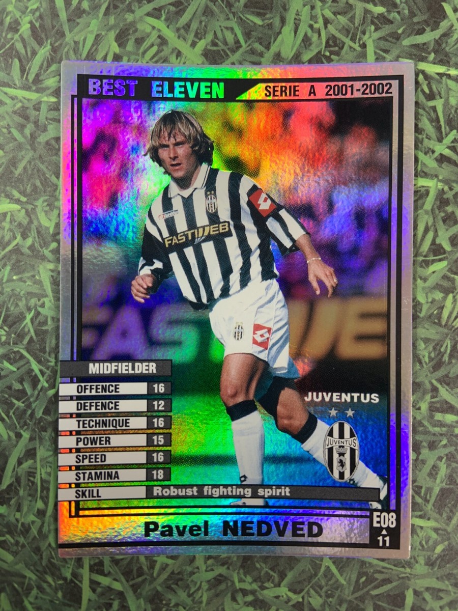 Panini WCCF 2001-02 Pavel Nedved Juventus Refractor Football 