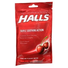 Halls Mentho-Lyptus Cough Drops  Cherry 30 Each By Halls