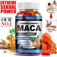 Maca Panax Ginseng Gummies Supports Desire Stamina Energy Testosterone Booster