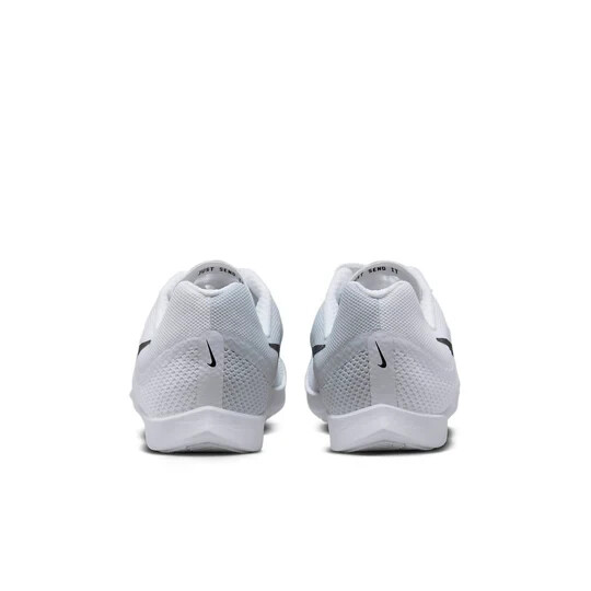 Nike Zoom Rival Track & Field Distance No Spikes White Gray Mens 10.5 DC8725-100 All Gender Nike Zoom Rival Distance Spikes - White/Black  main image 4