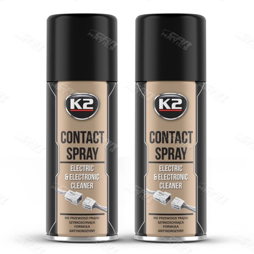 2 x K2 Electrical Contact Spray Electric & Electronic Cleaner