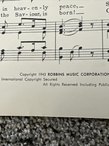 Piano Christmas sheet music Lot of 3 Vintage 1940's - Picture 6 of 13