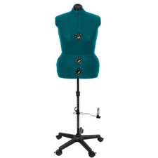 Schneiderpuppe Schneiderbüste DIANA D XL ca. 56-60 verstellbar m. Rollen Jade