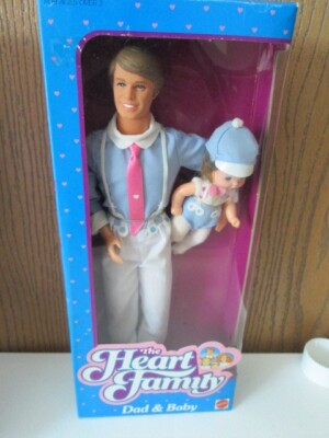 Barbie The Heart Family Dad & Baby Mattel #9079 from 1984 NEW