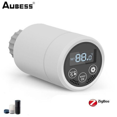 Zigbee Smart Thermostat TRV Radiator Valve Programmable for Alexa Google