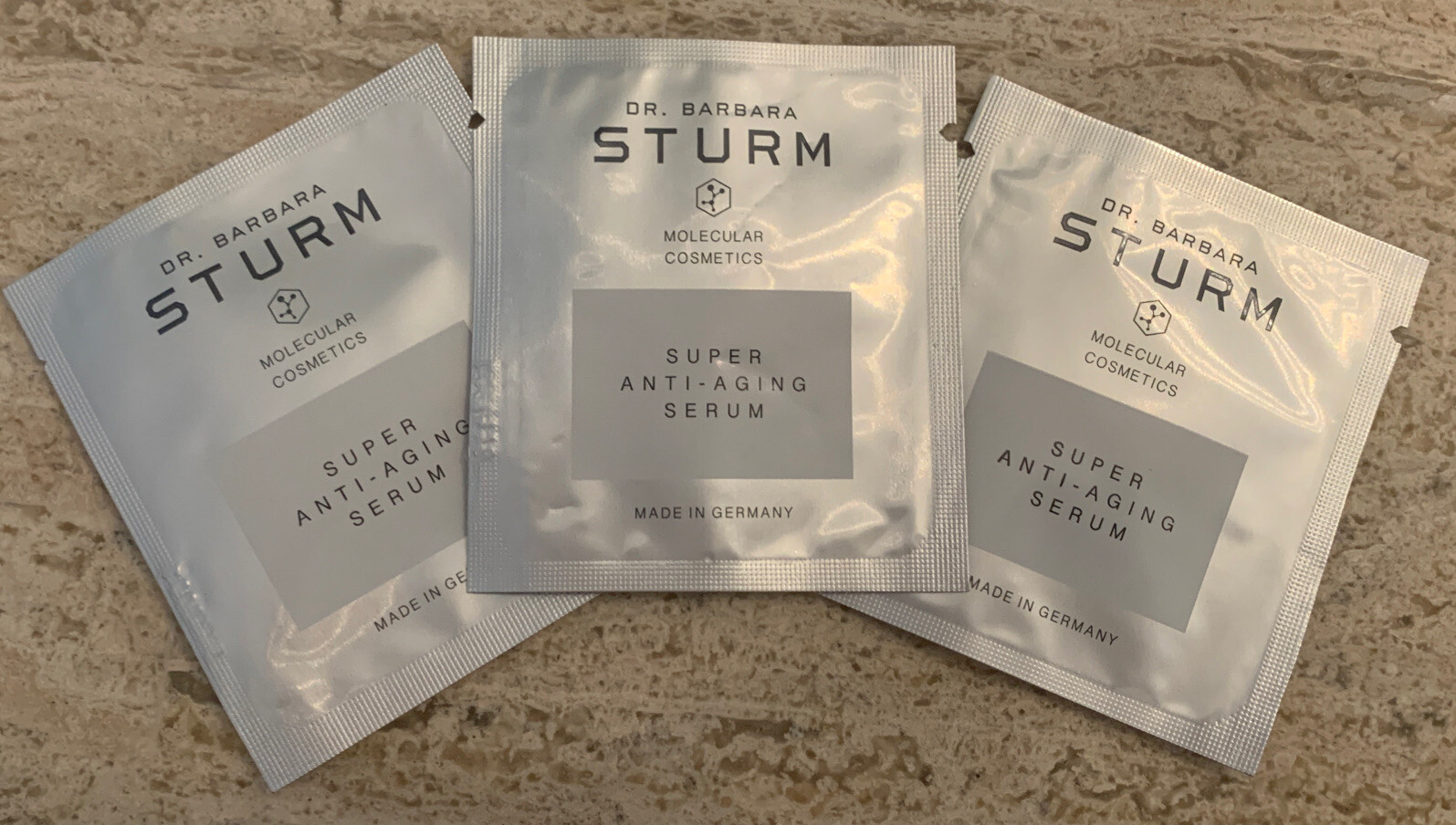 3-Pack Dr Barbara Sturm Super Anti-Aging Serum Samples 2ml 0.06 fl oz