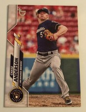2020 Topps Series 1 VINTAGE STOCK SP CHASE ANDERSON #45/99 Made Brewers #62