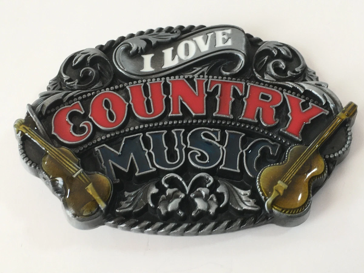 Country music top belt buckle