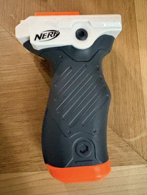 NERF Micro Shots Griffteil (nur Griffteil) Grau/Weiß/Orange, 8-11 Jahre