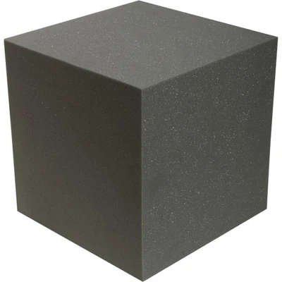MUSIC STORE Absorber-Set Qube Anthrazit 2x Akustikschaum 300x300x300 Bassfalle