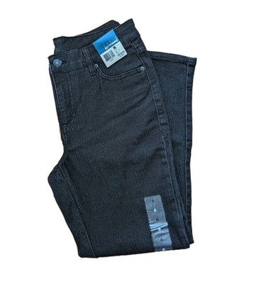 Basic Editions Womens Jeans 6 Black Denim Straight Stretch Vintage Y2K Kmart New