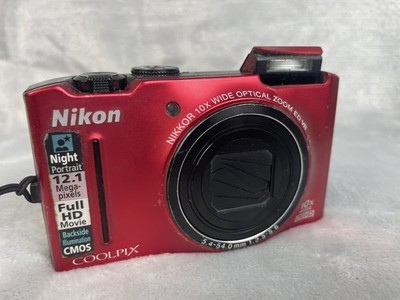 Nikon Coolpix S8100 Red Digital Camera PARTS ONLY | eBay