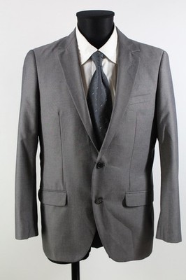 Bogie Herren Sakko Grau Gr.48/S Polyester Viskose Top Zustand