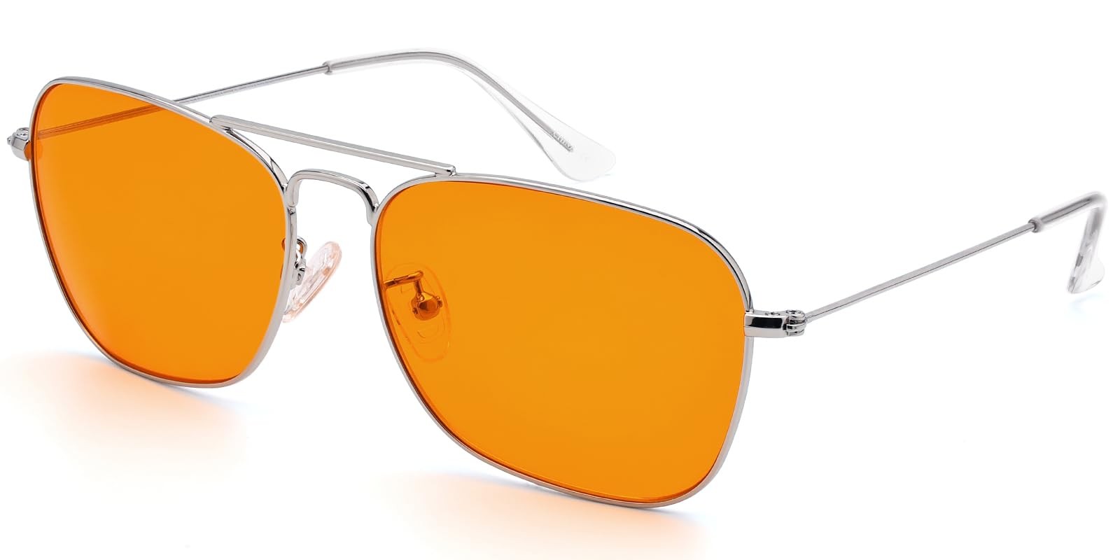 Sleep Glasses 99.99% Blue Light Blocking Glasses Square Aviator Non Prescript...