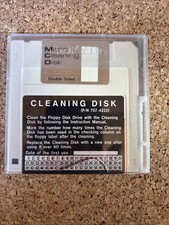 3.5" Floppy Disk Cleaner for Vintage Systems Dry Cleaning Disk w/Storage Case