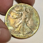 1920-D Walking Liberty Half Dollar - VF - Scarce And Great Toning!