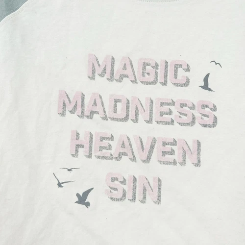 Taylor Swift Womens 1989 Blank Space Magic Madness Heaven Sin Baby Tee Size L - Picture 3 of 6