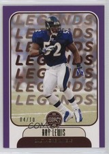 2021 Panini Legacy Legends Violet 4/10 Ray Lewis #101 HOF uk2