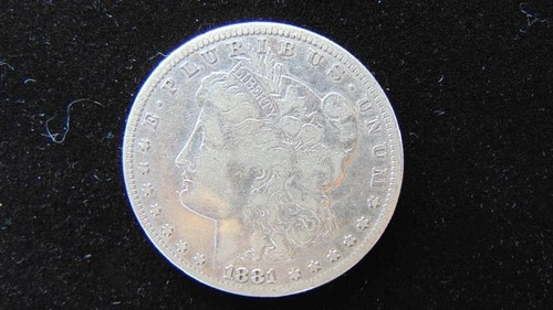 1881 S Morgan Silver Dollar $1 Choice Fine Nice Coin #15