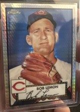 2021 Topps Chrome Refractor #652 Hyper Prizm Bob Lemon