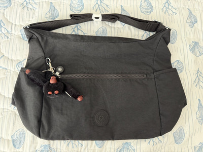 Kipling Alenya Crossbody Bag - BLACK - Nylon Lightweight Everyday Travel Purse