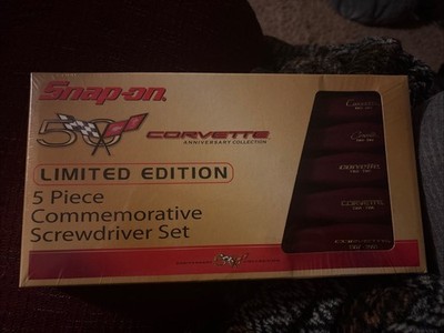 Snap-on RARE Corvette 50th Anniversary Screwdriver Set SDDX50VETTE