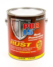 POR-15 Rust Preventative Paint Gloss Black Urethane 1 Gallon POR45001