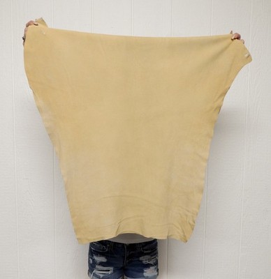 BRAINTAN DEERSKIN Leather Hide for Native Crafts Buckskins Laces Bags Taxidermy