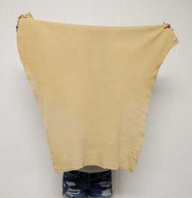 #ad #ad BRAINTAN DEERSKIN Leather Hide for Native Crafts Buckskins Laces Bags Taxidermy $25.25