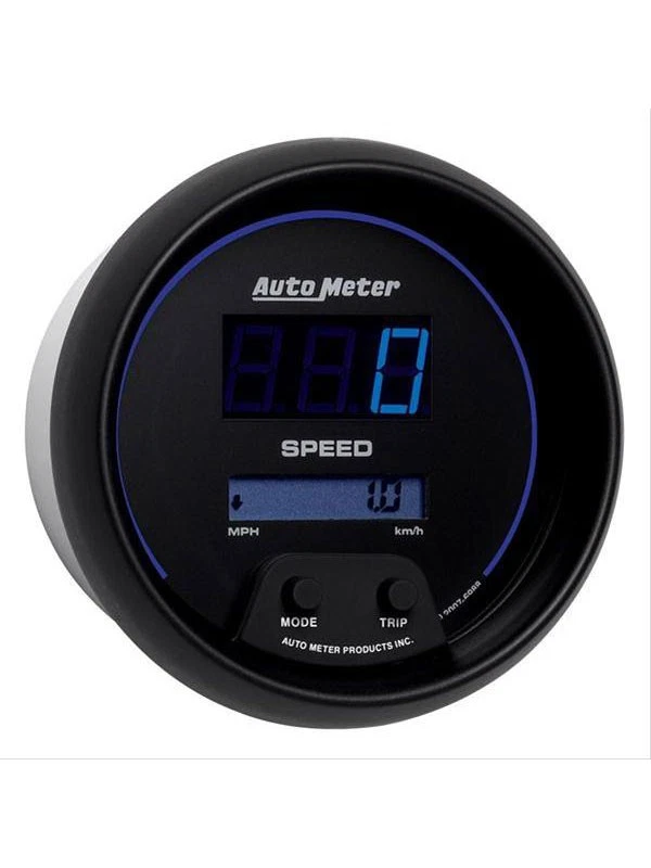 Auto Meter 3-3/8 Speedometer, 0-260 MPH / 0-260 KM/H, Cobalt Digital (6988) - Image 3 of 4