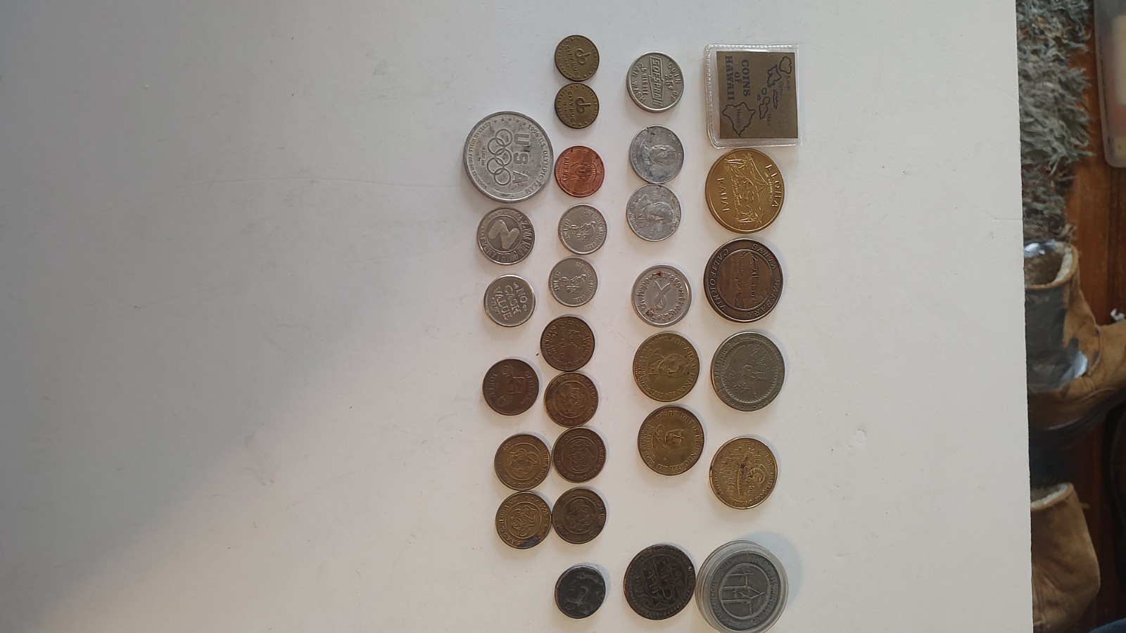 Coins, 28 . Sofspra, Olympic, Dakota, Nevada ,Kauai Etc.