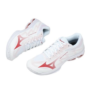 Mizuno Wave Lightning Pro White Pink Women Volleyball Shoes