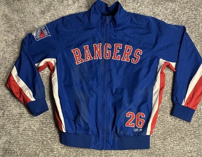 New York Rangers Windbreaker Jacket XL Men s NHL G-III Carl Banks Zip Up Rare