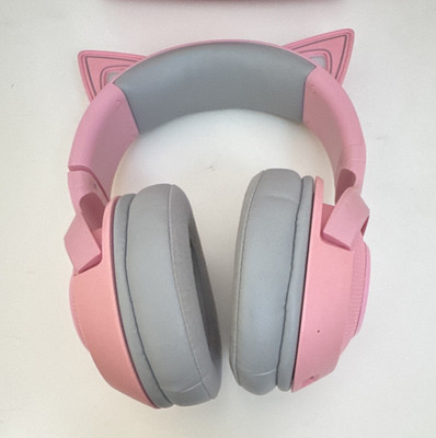 Razer Kraken BT Kitty Edition Pink/Gray Bluetooth Over-Ear Gaming Headset Mic