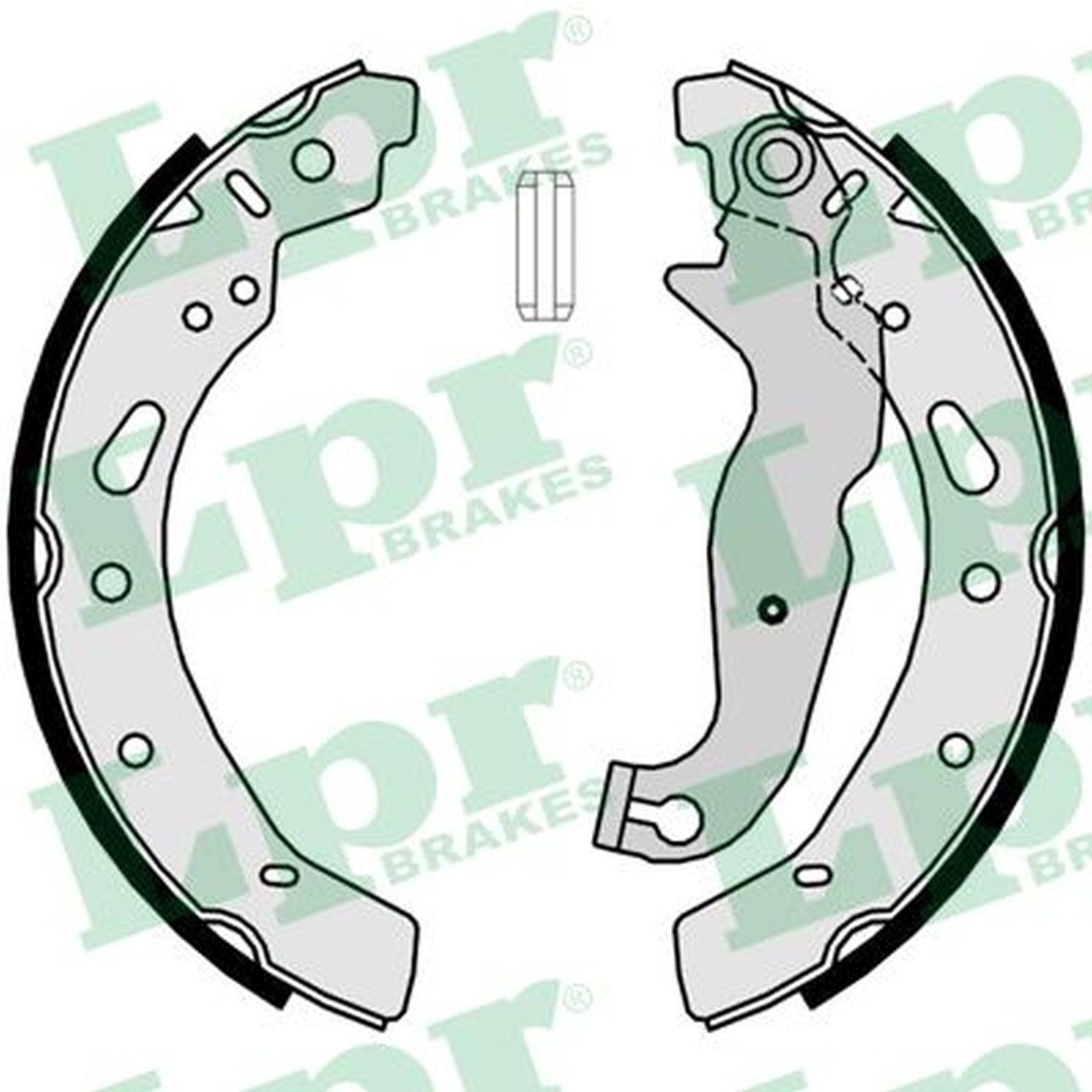 ORIGINAL® Lpr Bremsbackensatz Hinten für Ford FIESTA VI KA+ III FIESTA VI Van