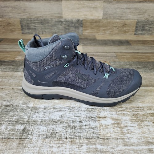 Keen Terradora II Mid Women Boot Sz 10 Magnet Ocean Wave Waterproof Hiking Boots