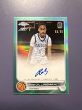 2022-23 Topps Chrome OTE Rob Dillingham Aqua Auto Refractor RC SP /99