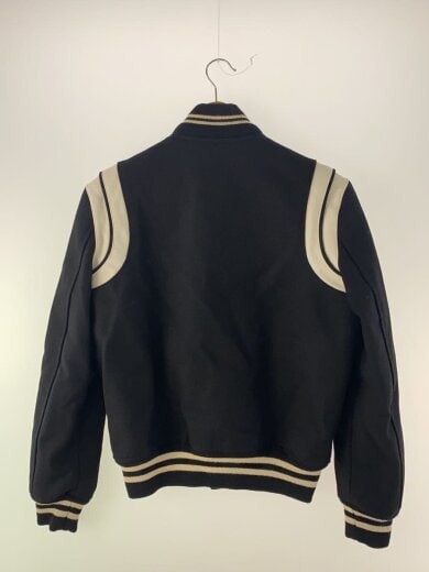 SAINT LAURENT TEDDY JACKET 2023 giacca varsity taglia 44 lana nero 354718