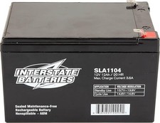 Interstate Batteries 12V 12Ah Battery F2 Terminal SLA AGM VRLA Rechargeable